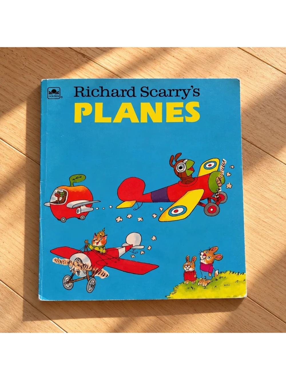 Richard Scarry's Planes Golden Little Look-Look Book 1992 Vintage